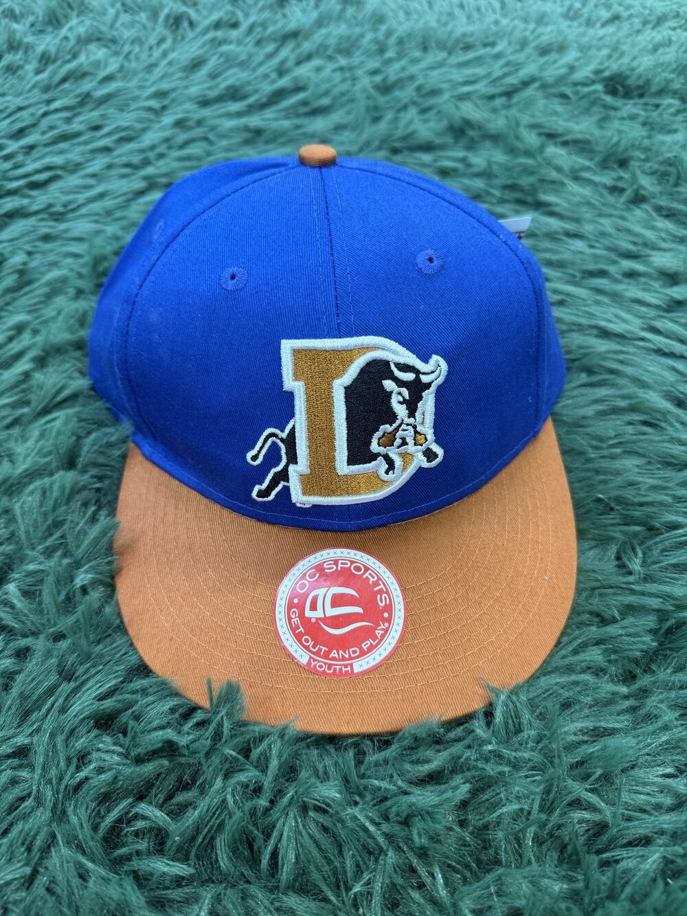Minor League Baseball Durham Bulls OC Sports Youth Hat Cap Blue Orange MiLB New
